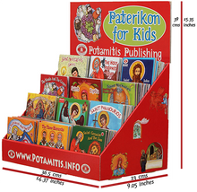 Load image into Gallery viewer, Special Package! We celebrate 15 years of "Paterikon for Kids" - All 119 books in one impressive set – plus display!