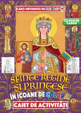 Load image into Gallery viewer, Orthodox Coloring Books #59 - "My Holy Queens and Princesses" With poster and stickers
