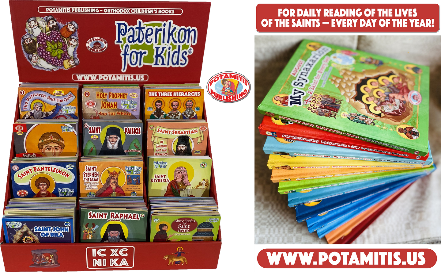 Perfect for Homeschooling Families – Two Complete Series in One Orthodox Value Package – Paterikon all 118 with a display and 